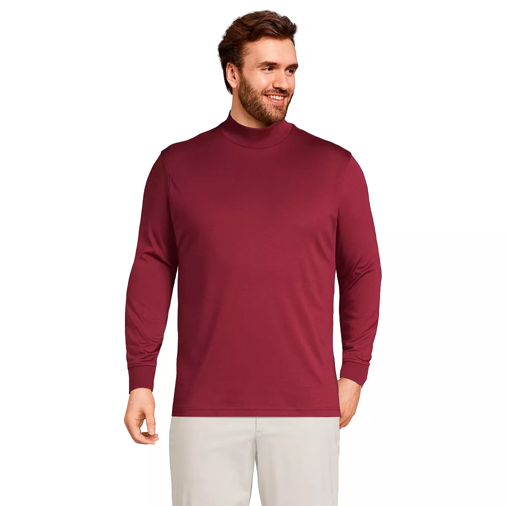 Big & Tall Lands' End Super Soft Supima Mock Turtleneck 7 Big & Tall Lands' End Super Soft Supima Mock Turtleneck - Image 5