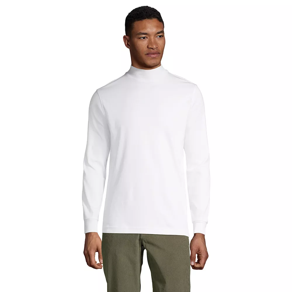 Big & Tall Lands' End Super Soft Supima Mock Turtleneck 5 Big & Tall Lands' End Super Soft Supima Mock Turtleneck - Image 3