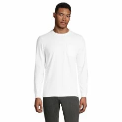 Big & Tall Lands' End Super-T Pocket Tee -Outdoor Clothing Sales 5247872 White