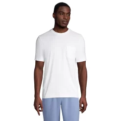 Big & Tall Lands' End Super-T Pocket Tee -Outdoor Clothing Sales 5247873 White