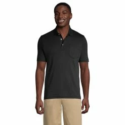 Big & Tall Lands' End Super Soft Classic-Fit Supima Pocket Polo 15 Big & Tall Lands' End Super Soft Classic-Fit Supima Pocket Polo -Outdoor Clothing Sales 5247876 Black