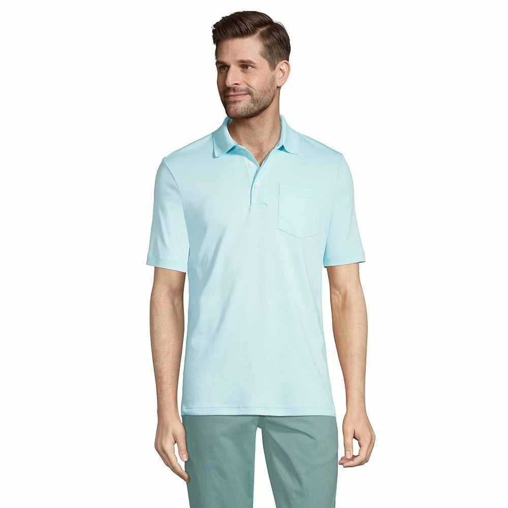 Big & Tall Lands' End Super Soft Classic-Fit Supima Pocket Polo 12 Big & Tall Lands' End Super Soft Classic-Fit Supima Pocket Polo - Image 10