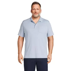 Big & Tall Lands' End Super Soft Classic-Fit Supima Pocket Polo 23 Big & Tall Lands' End Super Soft Classic-Fit Supima Pocket Polo -Outdoor Clothing Sales 5247876 Soft Blue Haze