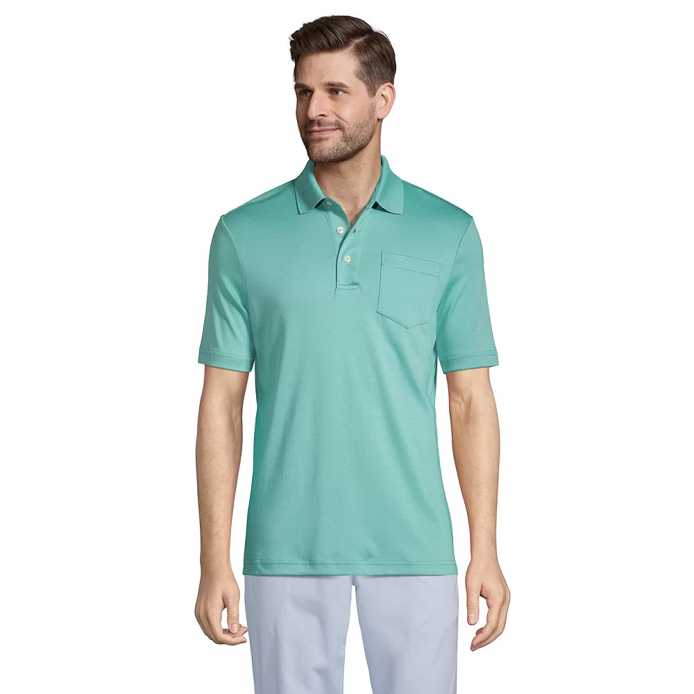 Big & Tall Lands' End Super Soft Classic-Fit Supima Pocket Polo 3 Big & Tall Lands' End Super Soft Classic-Fit Supima Pocket Polo