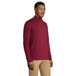 Big & Tall Lands' End Super-T Classic-Fit Mock Turtleneck -Outdoor Clothing Sales 5247879 ALT2