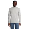 Big & Tall Lands' End Super-T Classic-Fit Mock Turtleneck -Outdoor Clothing Sales 5247879 Gray Heather