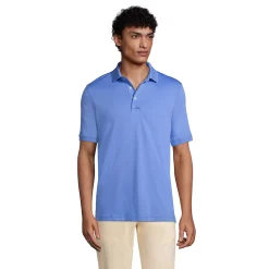 Big & Tall Lands' End Classic-Fit Supima Polo 17 Big & Tall Lands' End Classic-Fit Supima Polo -Outdoor Clothing Sales 5247884 Chicory Blue