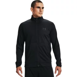 Men's Under Armour Pique Track Jacket -Outdoor Clothing Sales 5253829 Black