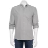 Men's Sonoma Goods For Life® Perfect Length Regular-Fit Button-Down Shirt -Outdoor Clothing Sales 5261073 Gray
