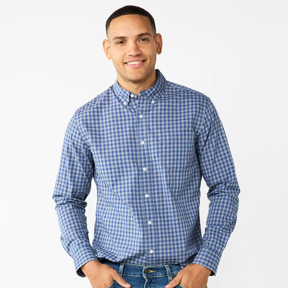 Men's Sonoma Goods For Life® Perfect Length Regular-Fit Button-Down Shirt 4 Men's Sonoma Goods For Life® Perfect Length Regular-Fit Button-Down Shirt - Image 2