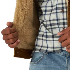 Men's Wrangler Sherpa-Lined Corduroy Jacket -Outdoor Clothing Sales 5262779 ALT3