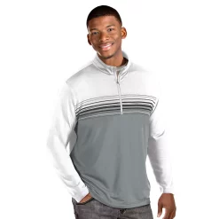Men's Antigua Pace Regular-Fit Colorblock Quarter-Zip Pullover