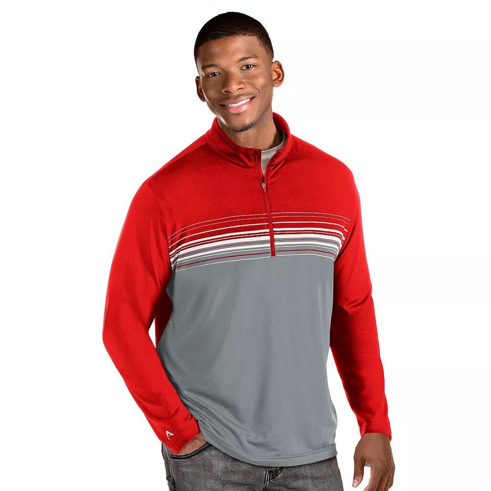 Men's Antigua Pace Regular-Fit Colorblock Quarter-Zip Pullover 3 Men's Antigua Pace Regular-Fit Colorblock Quarter-Zip Pullover