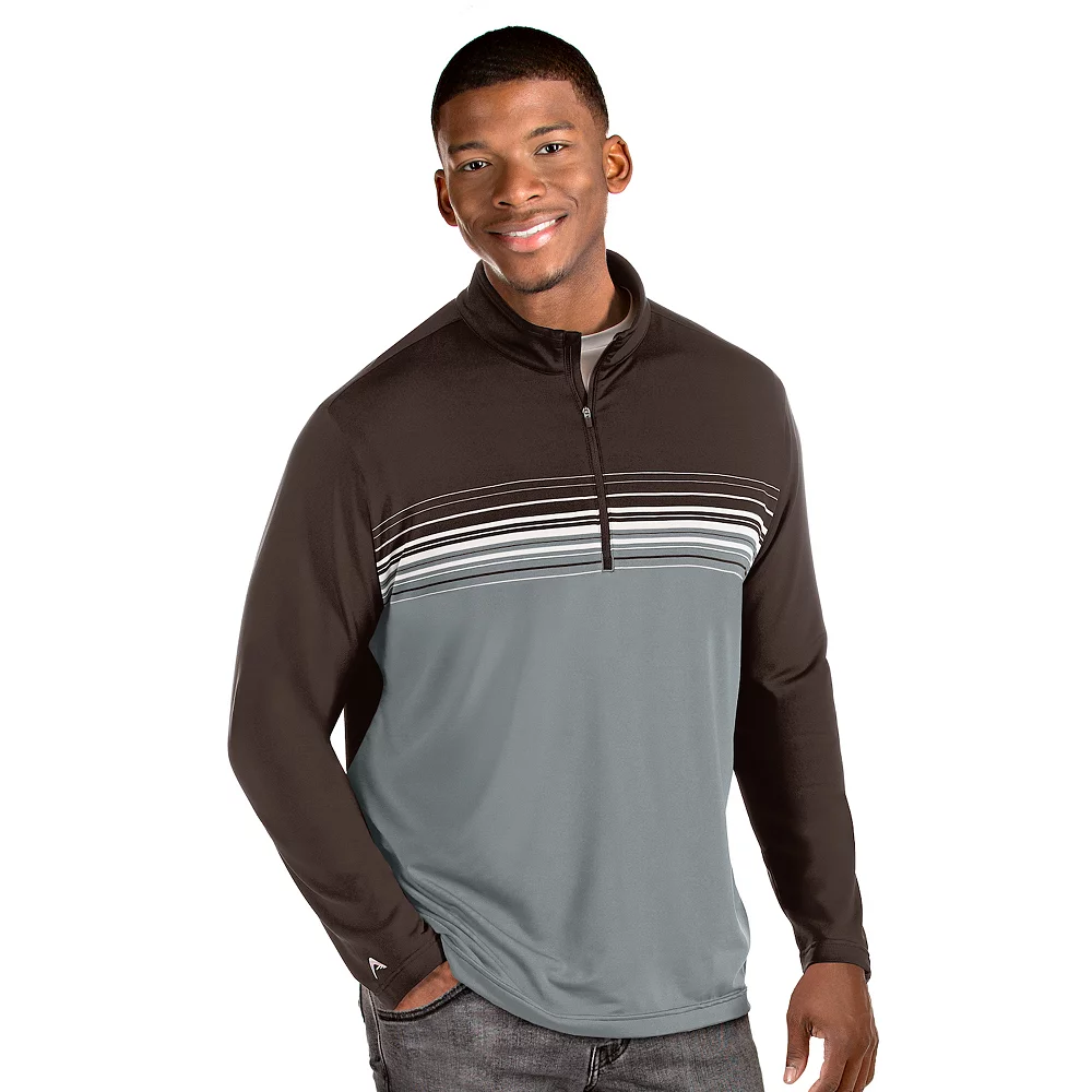 Men's Antigua Pace Regular-Fit Colorblock Quarter-Zip Pullover 3 Men's Antigua Pace Regular-Fit Colorblock Quarter-Zip Pullover