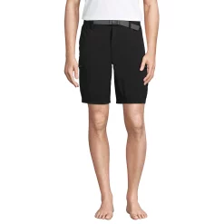 Men's Lands' End Outrigger Quick-Dry 9-inch Belted Cargo Swim Trunks