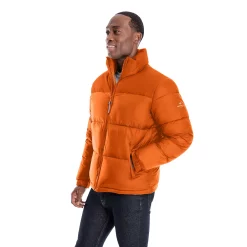 Men's London Fog Quilted Mini-Ripstop Puffer Jacket -Outdoor Clothing Sales 5301222 Orange