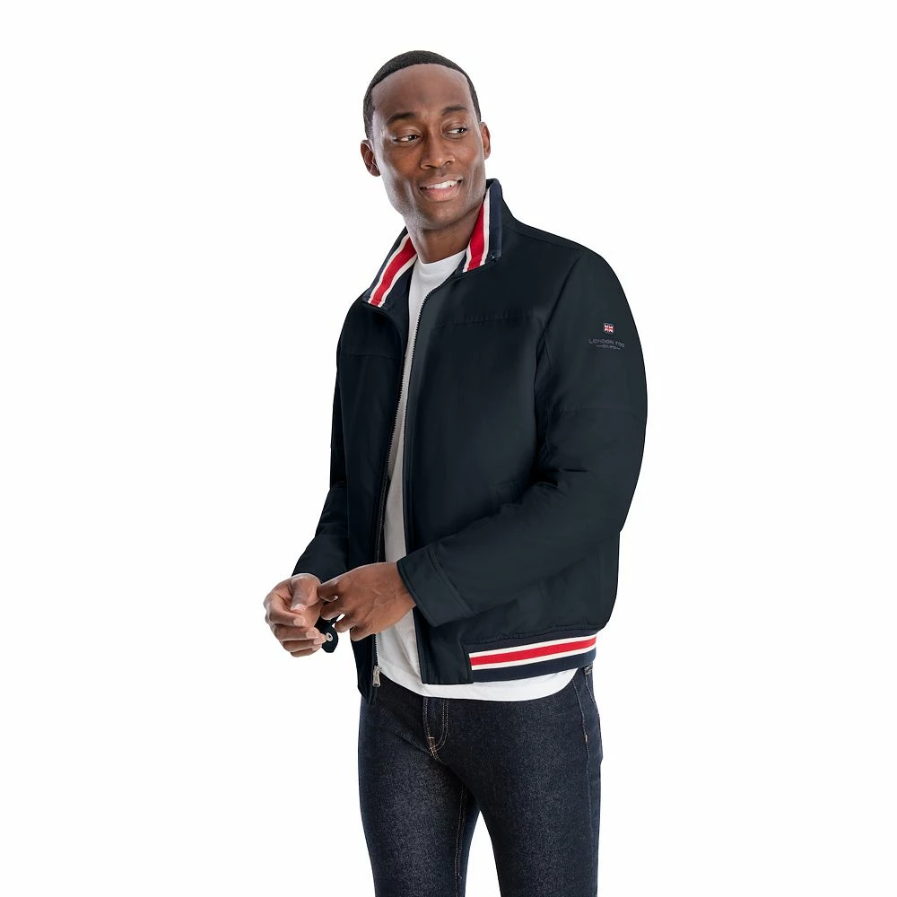 Men's London Fog Striped Bomber Jacket 8 Men's London Fog Striped Bomber Jacket - Image 6
