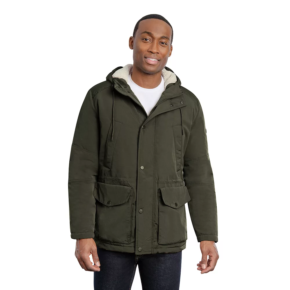 Men's TOWER by London Fog Sherpa-Lined Hooded Parka 5 Men's TOWER by London Fog Sherpa-Lined Hooded Parka - Image 3