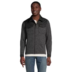 Big & Tall Lands' End Sweater Fleece Shirt Jacket