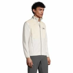 Big & Tall Lands' End Colorblock Grid Fleece Jacket -Outdoor Clothing Sales 5340903 ALT2