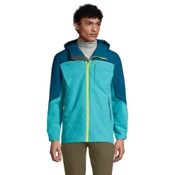 Big & Tall Lands' End Squall Hooded Jacket -Outdoor Clothing Sales 5340943 Peacock Teal