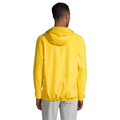 Big & Tall Lands' End Packable 2.5 Layer Waterproof Stretch Shell Hooded Rain Jacket -Outdoor Clothing Sales 5355458 ALT