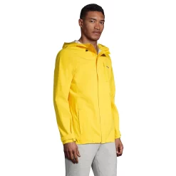 Big & Tall Lands' End Packable 2.5 Layer Waterproof Stretch Shell Hooded Rain Jacket -Outdoor Clothing Sales 5355458 ALT2
