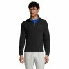 Big & Tall Lands' End Fleece Quarter-Zip Pullover Top -Outdoor Clothing Sales 5355664 Black
