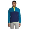 Big & Tall Lands' End Heritage Fleece Snap-Neck Pullover Top 2 Big & Tall Lands' End Heritage Fleece Snap-Neck Pullover Top -Outdoor Clothing Sales 5355672 Paradise Teal Navy