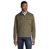 Big & Tall Lands' End Insulated Primaloft Eco Quilted Shirt Jacket -Outdoor Clothing Sales 5356140 Green