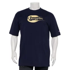 Big & Tall Champion® Brushstroke Script Tee -Outdoor Clothing Sales 5358264 Navy
