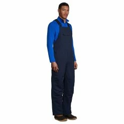 Men's Lands' End Expedition Winter Snow Bibs -Outdoor Clothing Sales 5465024 Radiant Navy