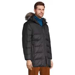 Men's Lands' End Down Wide Channel Hooded Parka -Outdoor Clothing Sales 5465028 ALT2