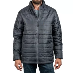 Men's Croft & Barrow Puffy Jacket -Outdoor Clothing Sales 5468289 Gray