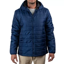 Men's Sonoma Goods For Life® Hooded Puffy Jacket -Outdoor Clothing Sales 5470837 Blue