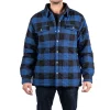 Men's Sonoma Goods For Life® Flannel Sherpa-Lined Shirt Jacket -Outdoor Clothing Sales 5470839 Buffalo Navy