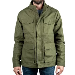 Men's Sonoma Goods For Life® Fleece-Lined Canvas Jacket -Outdoor Clothing Sales 5470842 Green