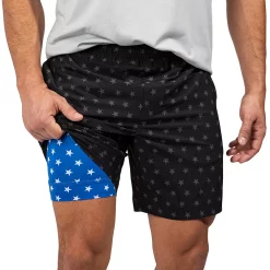 Men's Chubbies 7" Compression Lined Sport Shorts -Outdoor Clothing Sales 5471899 Americana