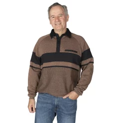 Men's Classics By Palmland Classic-Fit Colorblock Banded-Bottom Shirt -Outdoor Clothing Sales 5475826 Bronze