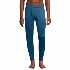 Men's Lands' End Expedition Baselayer Pants -Outdoor Clothing Sales 5499775 Evening Blue