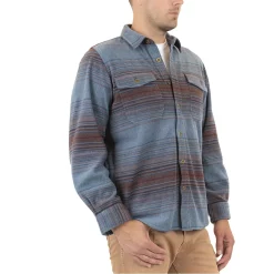 Men's Mountain and Isles Baja Stripe Regular-Fit Super-Soft Polar Fleece Button-Down Shirt -Outdoor Clothing Sales 5502667 ALT2