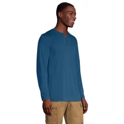 Big & Tall Lands' End Classic-Fit Supima Jersey Henley 13 Big & Tall Lands' End Classic-Fit Supima Jersey Henley -Outdoor Clothing Sales 5510777 ALT2