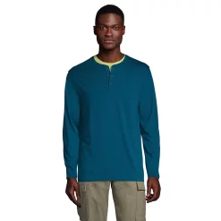 Big & Tall Lands' End Classic-Fit Supima Jersey Henley 11 Big & Tall Lands' End Classic-Fit Supima Jersey Henley -Outdoor Clothing Sales 5510777 Baltic Teal