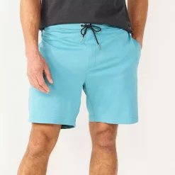 Men's Sonoma Goods For Life® 7" Flex-Wear Knit Jogger Shorts -Outdoor Clothing Sales 5523380 Teal