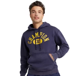 Men's Champion® Vintage Wash Varsity Fleece Hoodie -Outdoor Clothing Sales 5537009 Solar Wash Athletic