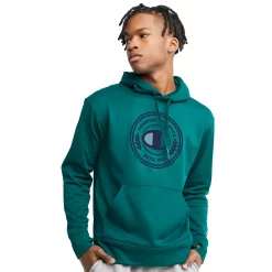 Men's Champion® Game Day Graphic Hoodie -Outdoor Clothing Sales 5537126 Dark Emerald