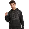Men's Champion® Powerblend Fleece Hoodie -Outdoor Clothing Sales 5539215 Little Script Black