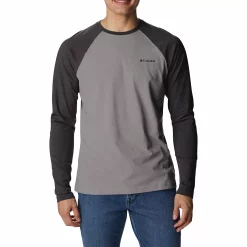 Men's Columbia Thistletown Hills™ Raglan Tee -Outdoor Clothing Sales 5550649 City Gray Heather