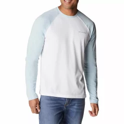 Men's Columbia Thistletown Hills™ Raglan Tee -Outdoor Clothing Sales 5550649 Sky Blue Heather