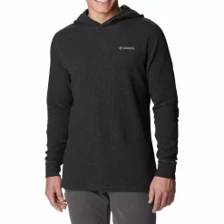 Men's Columbia Pine Peak™ II Waffle Hoodie -Outdoor Clothing Sales 5550869 Black